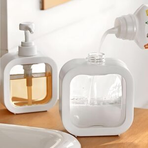 BENAVJI Outdoor Living Liquid Soap Dispenser, 300ml, Multipurpose Refillable Plastic Pump for Hand Wash, Dish Wash, Shampoo, Kitchen, Bathroom, and Household Use Pack of 1