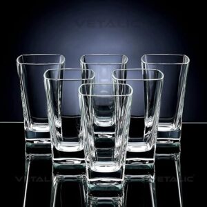 Vetalic Unbreakable Plastic Water & Juice/Beer/Tumbler Plastic Glass Set Heavy Weight 300 ml (Set of 6)
