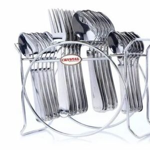 Crystal Stainless Steel Sleek Cutlery Set