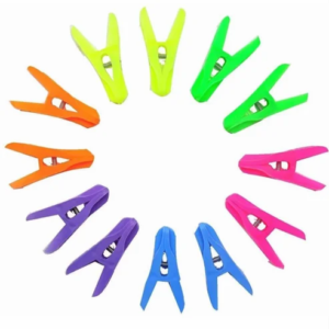 12 Clips Polypropylene Plastic Cloth Clip, Size: 4 Inch